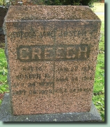 Joseph Franklin Creech gravestone