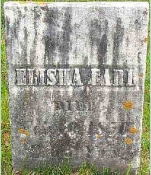 Elisha Earl gravestone